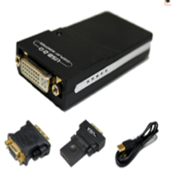 Adaptador USB 2.0 a VGA DVI HDMI 1920x1080 WIN MAC LINUX