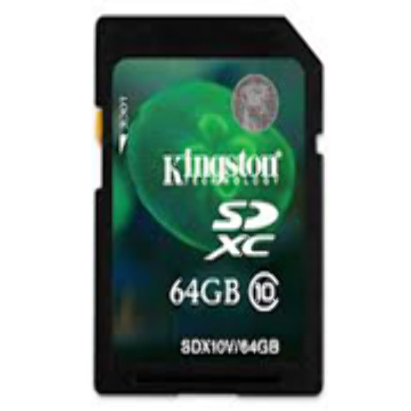 Memoria SD HC 64GB Kingston Clase 10 SDX10V/64GB
