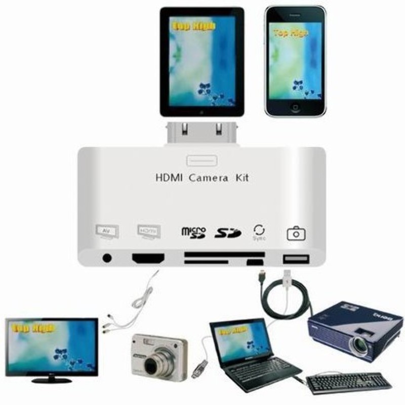Kit HDMI 6 en 1 iPad 2 3 iPhone 4 4S