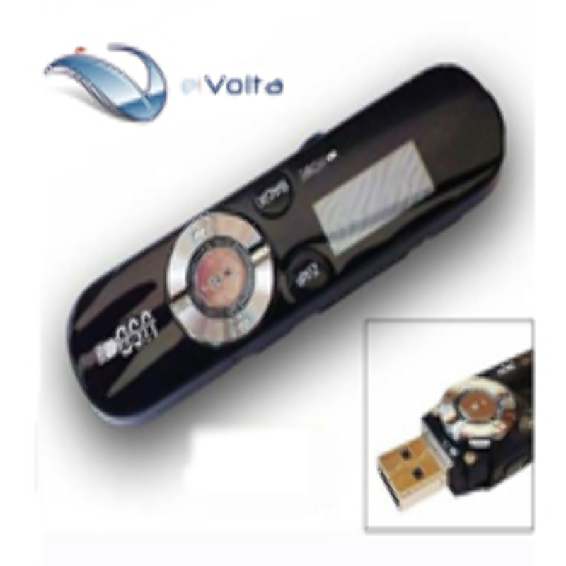 Reproductor MP3 8GB Radio Grabador Voz Recargable Clip WAV