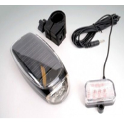 Kit Luz Solar Led para Bicicleta Frontal + Trasero Recargable