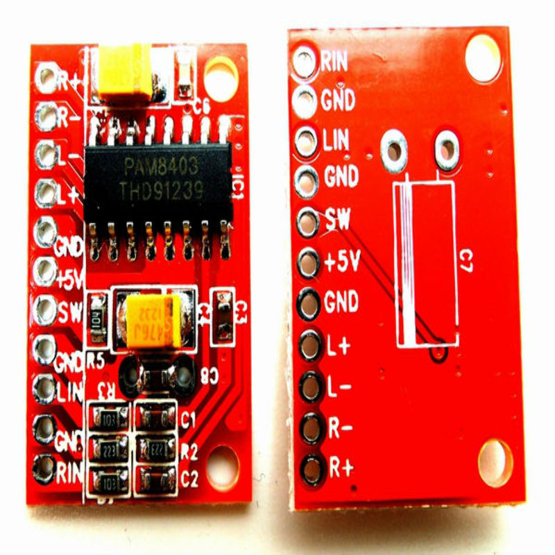 Arduino Tarjeta Mini Amplficador Audio 3W + 3W Power USB