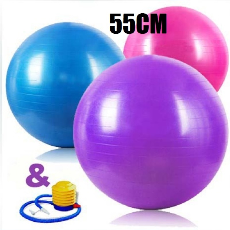 Pelota Balon Pilates 55Cm Yoga Fitness Terapia Embarazo