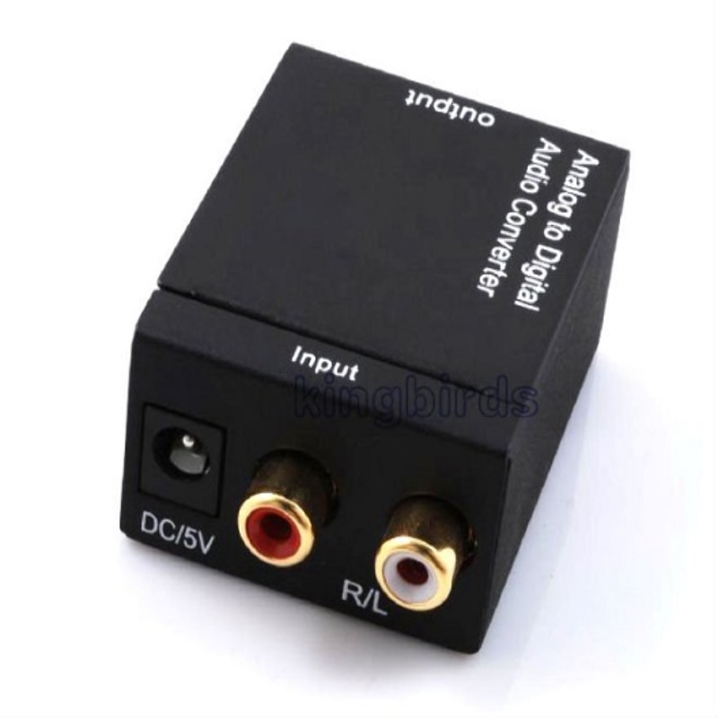Adaptador Toslink Conversor Audio Optico Digital a Analogo RCA