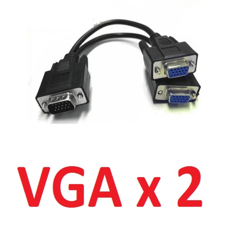 Cable Splitter VGA 2 Salidas