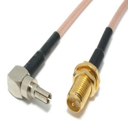 Cable RP SMA macho CRC9 Modem 3g 15cm