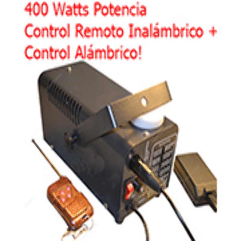 Maquina de Humo 400 Watts Control Inalambrico + Control Alambric