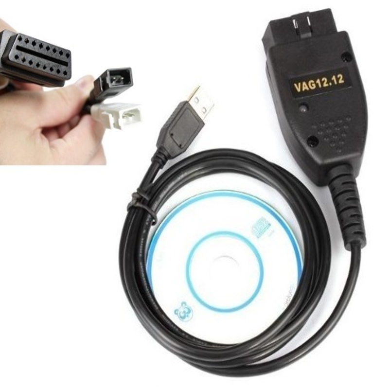 Scanner USB Vag Com Vcds 12.12 VW Audi Seat + Cable 2x2