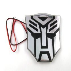 Logo Emblema Luz Led Transformers 3d para Autos