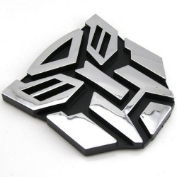Logo Emblema Transformers AutoBot 3d para Autos