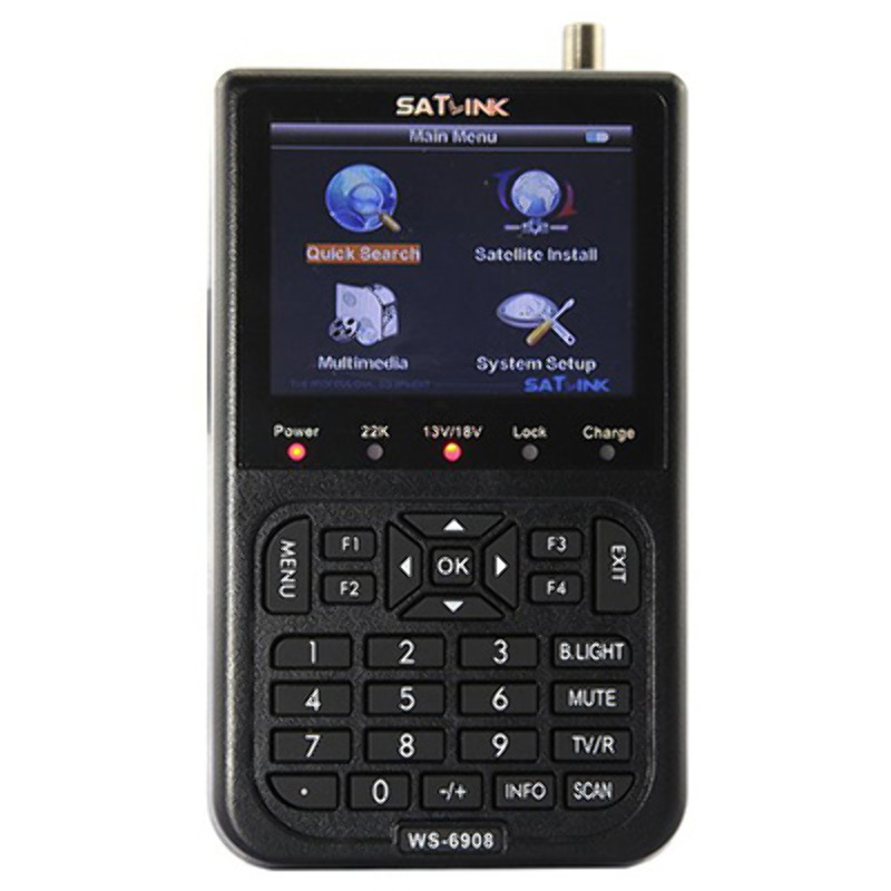 Satfinder Profesional Satlink WS-6908 LCD DVB-S FTA