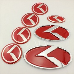 Set 7 Emblemas K Modelos Kia Rojo K5 Optima etc