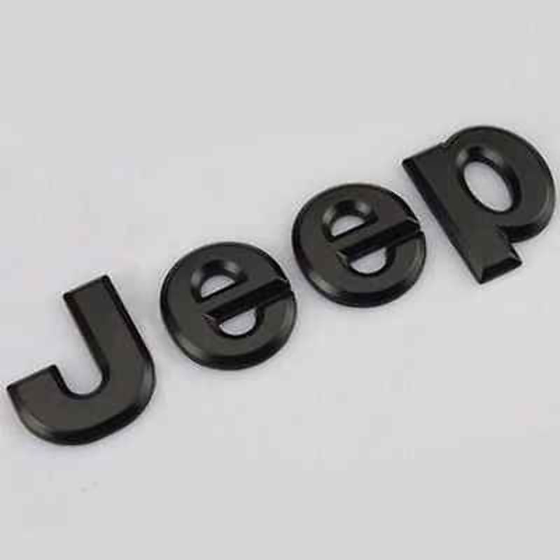 Logo Emblema Insignia Jeep Adhesivo Negro
