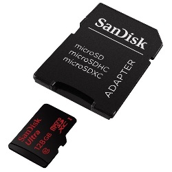 Micro SD 128GB XC UHS-I 80MB/s Sandisk