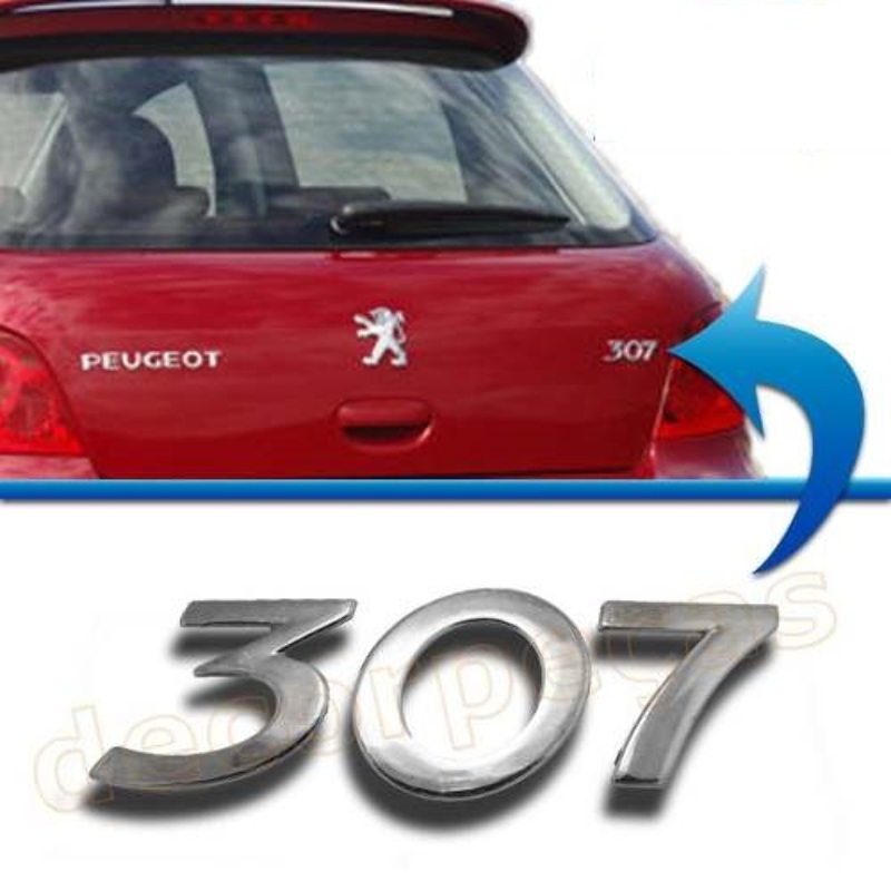 Emblema Numero 307 Peugeot
