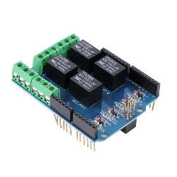 Rele Relay 4 Canales para Arduino Shield PIC AVR ARM DSP MCU