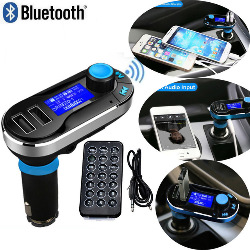 Reproductor Transmisor FM Bluetooth Manos Libres Mp3