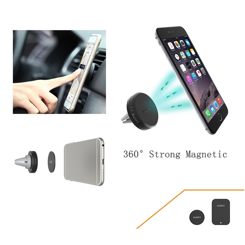 Soporte Rejilla Ventilacion Iman 360° Auto Magnetico iPhone Auke