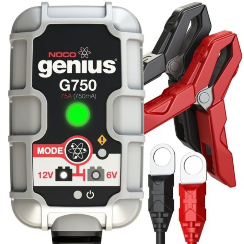 Cargador Bateria Auto Moto Noco® Genius G750EU 6V/12V .75A Ultra