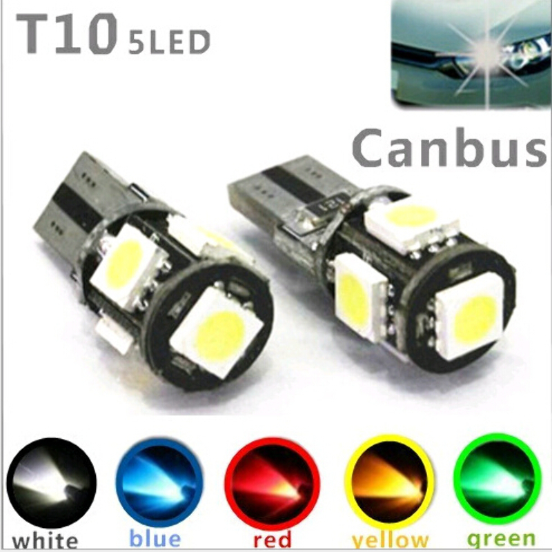 Ampolletas LED T10 patente CANBUS de 2w (Cola de pez)