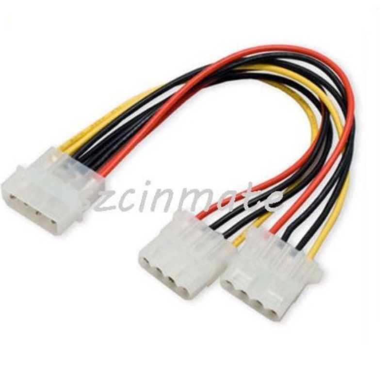 Cable Alimentacion Molex 4 pin Macho a 2x IDE Hembra HY316-1