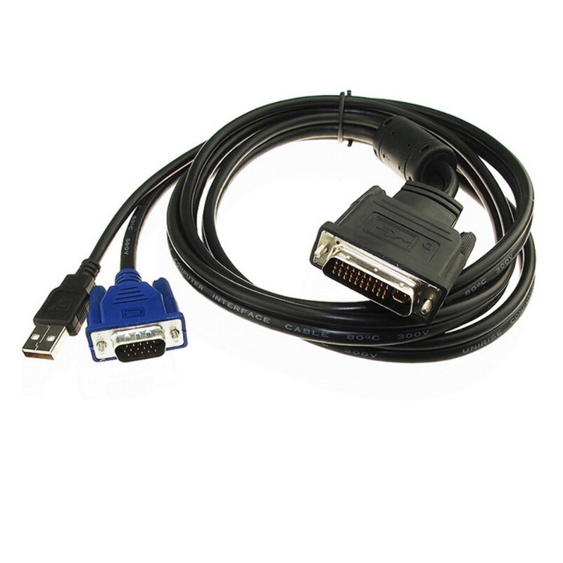 Cable Conexion Proyector VGA USB Dvi M1-DA