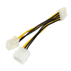 Cable Adaptador Poder ATX 12v 4pin Molex EPS 8pin