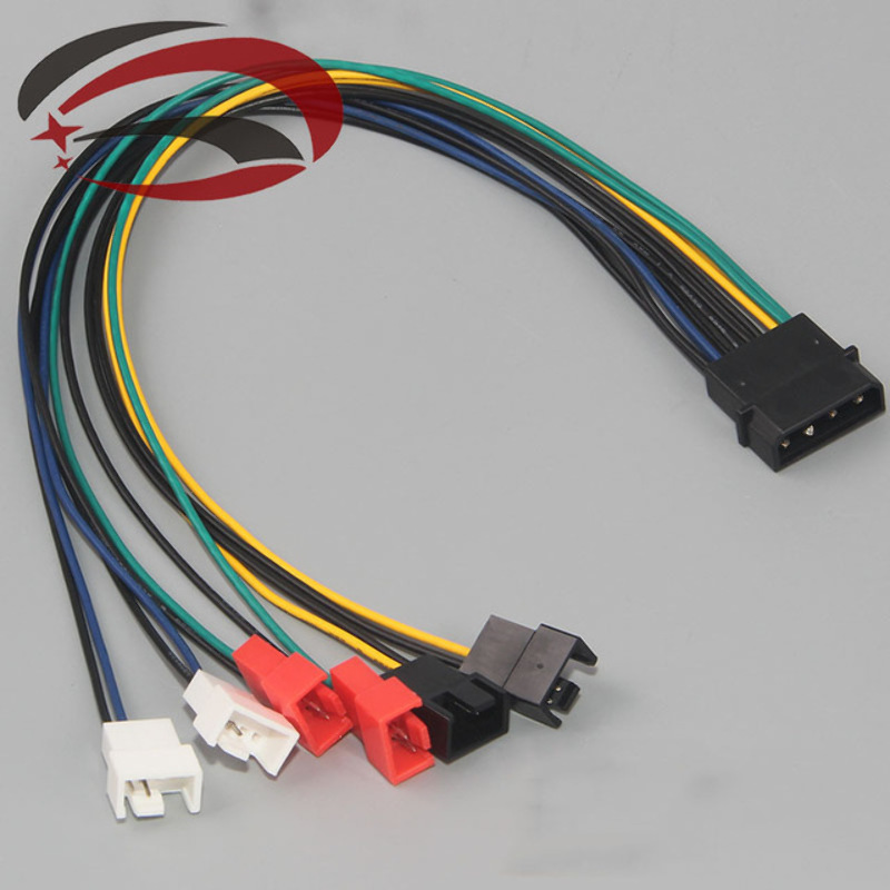 Cable IDE 4pin Molex 6 puertos Ventilador 2pin 12v 7v 5v