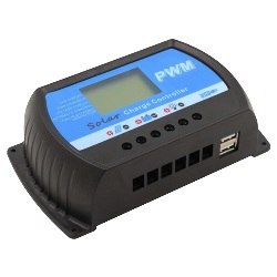 Controlador de Carga Solar 12v 24v 40A Pantalla LCD 50v USB 5v