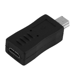 Adaptador Micro USB Hembra a Mini USB Macho