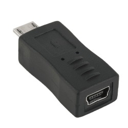 Adaptador Micro USB Macho a Mini USB Hembra