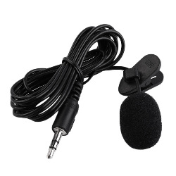 Mini micrófono de solapa 3.5mm manos libres Clip en micrófonos Micrófo 