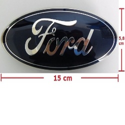Emblema Ford 15x5,8cm con Adhesivo