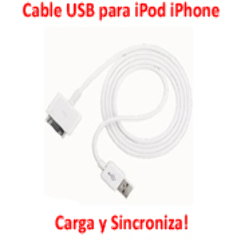 Cable USB para iPhone, iPod Carga y Sincroniza Oferta