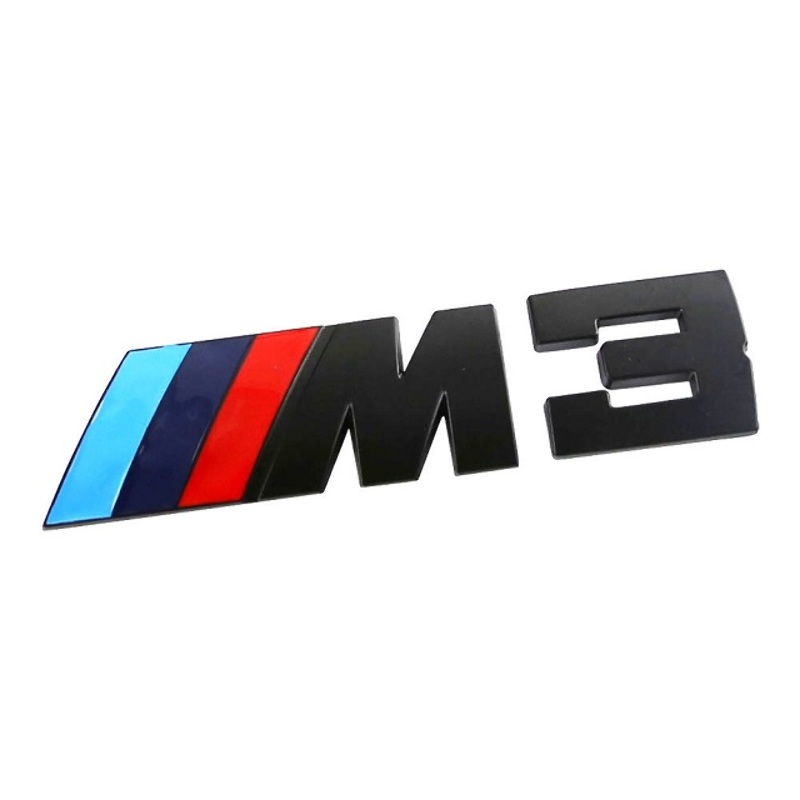 BMW M3 Emblema Logo Insignia Maletero E36 E46 E90 F20 Negro