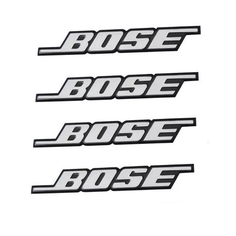 4 Emblema Logo Bose Adhesivo Auto Parlantes
