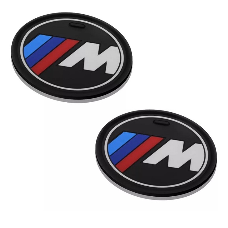 Par Emblema Posa Vasos BMW M 66mm