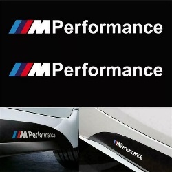 Par Adhesivos BMW M Performance 30x3cm Laterales